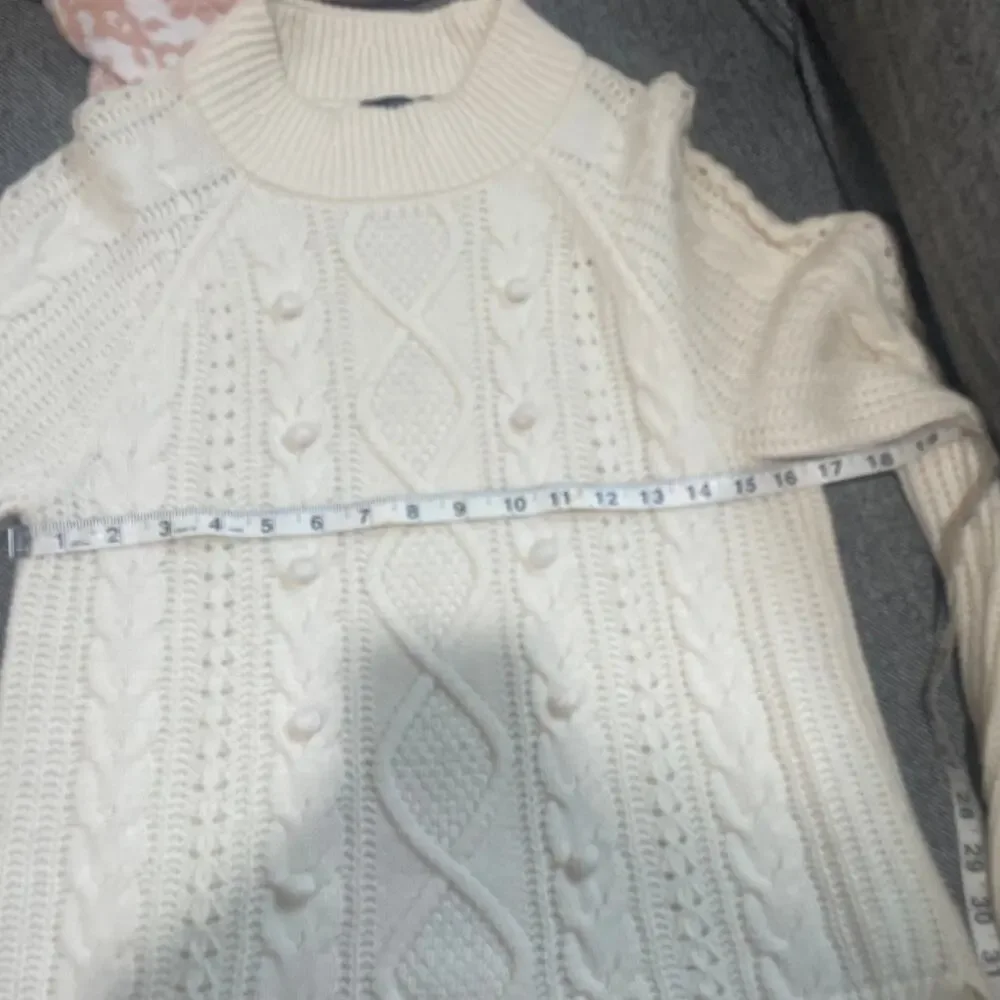 J.crew azra pom-pom cable knit sweater